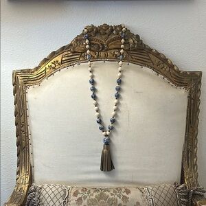 Beaded Necklace with Tassel